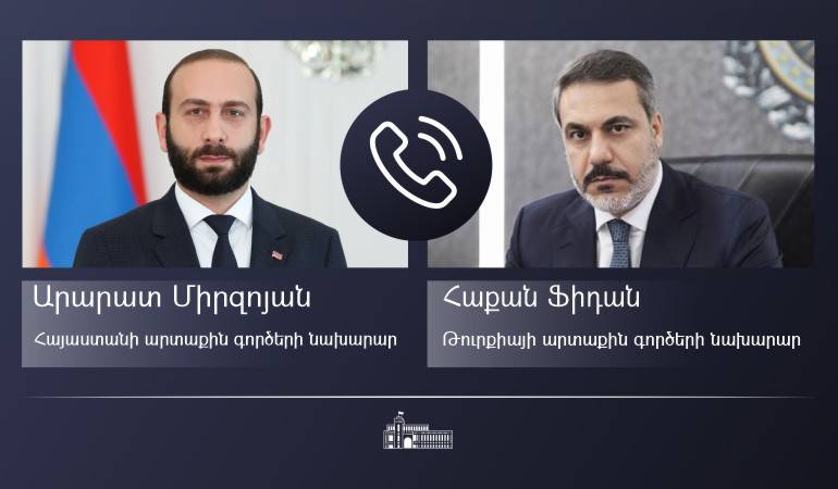 Telephone conversation between the Ministers of Foreign Affairs of Armenia and Türkiye