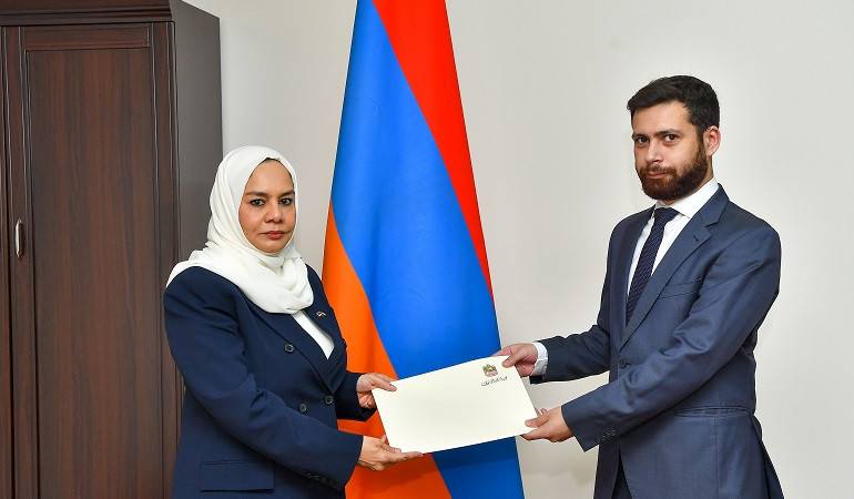 The newly appointed Аmbassador of the United Arab Emirates handed over a copy of credentials to the Deputy Foreign Minister of Armenia