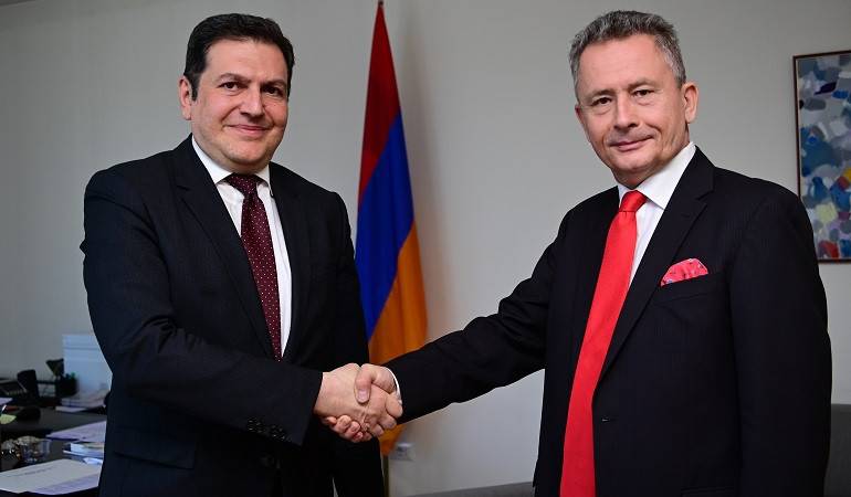 The newly appointed Ambassador of Poland handed over a copy of credentials to the Deputy Foreign Minister of Armenia