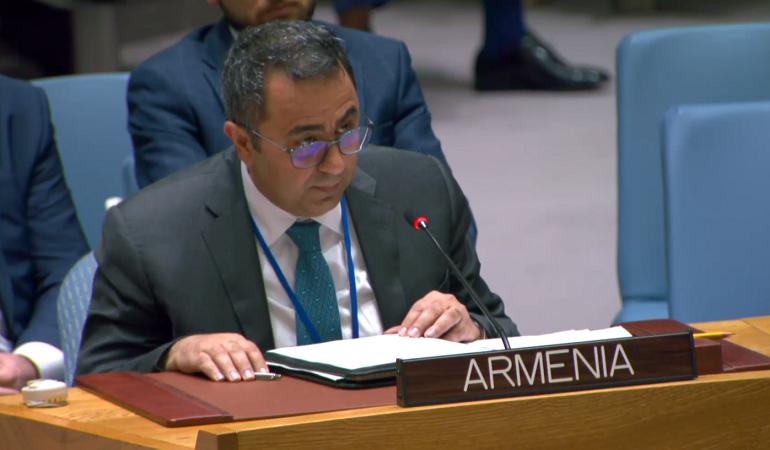 Deputy Foreign Minister օf Armenia Vahe Gevorgyan participated in and delivered remarks at the "Famine and conflict-induced global food insecurity" UN Security Council open debate
