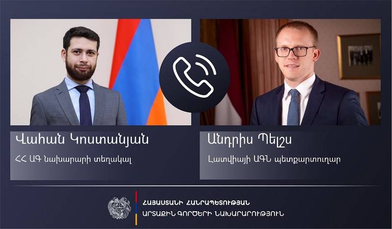 The phone conversation of the Deputy Foreign Minister of Armenia with the State Secretary of the Ministry of Foreign Affairs of Latvia