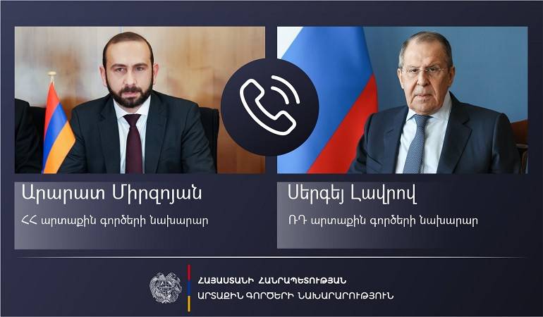 Телефонный разговор глав МИД Республики Армения и Российской Федерации