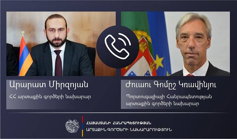 Телефонный разговор министров иностранных дел Армении и Португалии