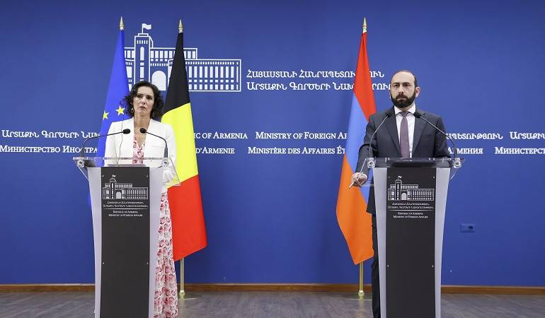 Déclaration du ministre des Affaires étrangères de la République d'Arménie au cours de la conférence de presse conjointe avec la ministre des Affaires étrangères de Belgique
