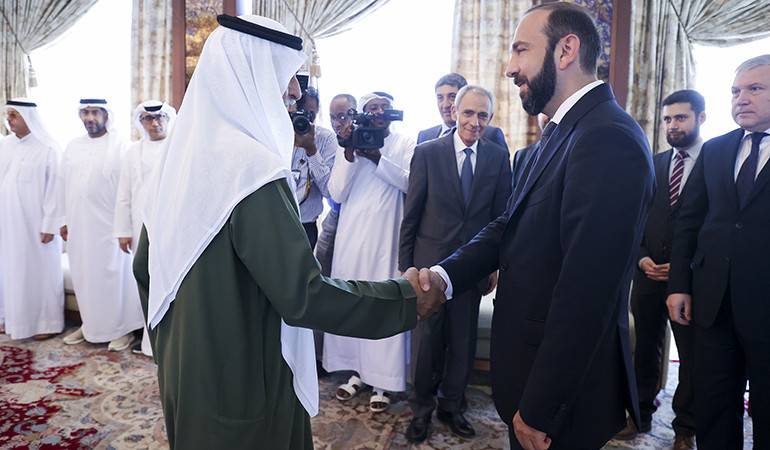 Meeting of the Foreign Minister of Armenia with the Minister of Tolerance and Coexistence of the UAE