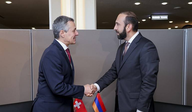 Meeting of Foreign Minister of Armenia with Head of the Federal Department of Foreign Affairs of the Switzerland