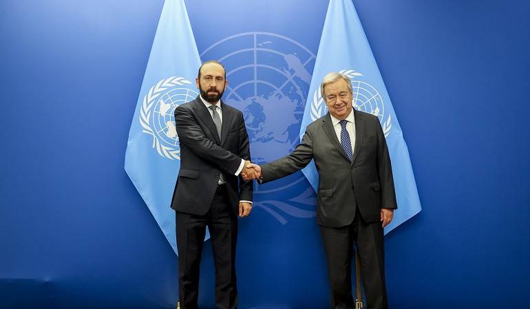 ՀՀ ԱԳ նախարարի հանդիպումը ՄԱԿ գլխավոր քարտուղարի հետ
