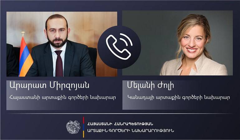 Հայաստանի և Կանադայի ԱԳ նախարարների հեռախոսազրույցը