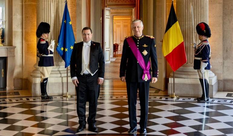 Ambassador of the Republic of Armenia to the Kingdom of Belgium Mr. Tigran Balayan presented his Letters of Credence to His Majesty Phillipe I of the Belgians