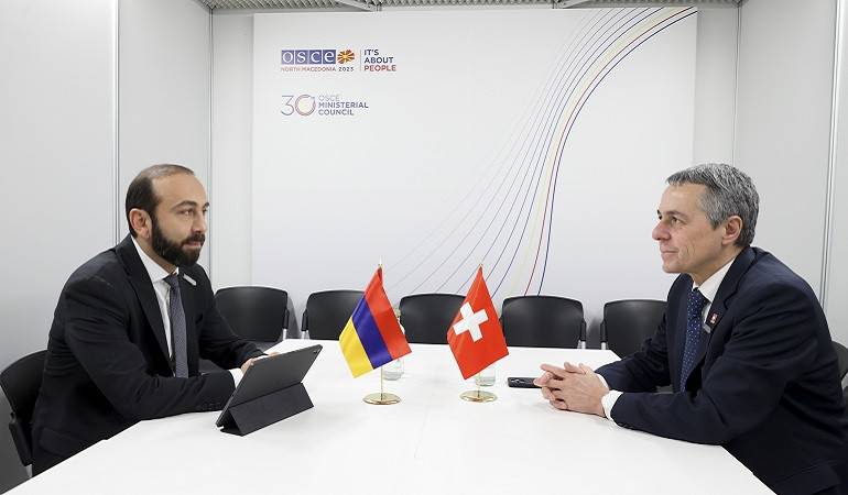 Meeting of the Foreign Ministers of Armenia and Switzerland
