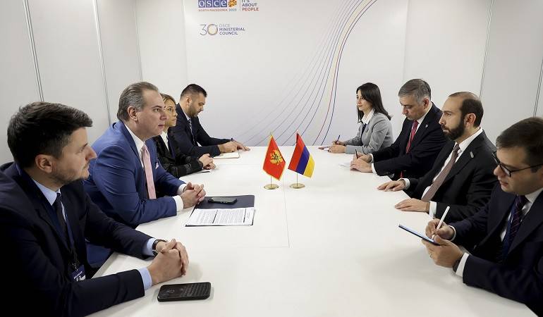Հայաստանի և Չեռնոգորիայի ԱԳ նախարարների հանդիպումը