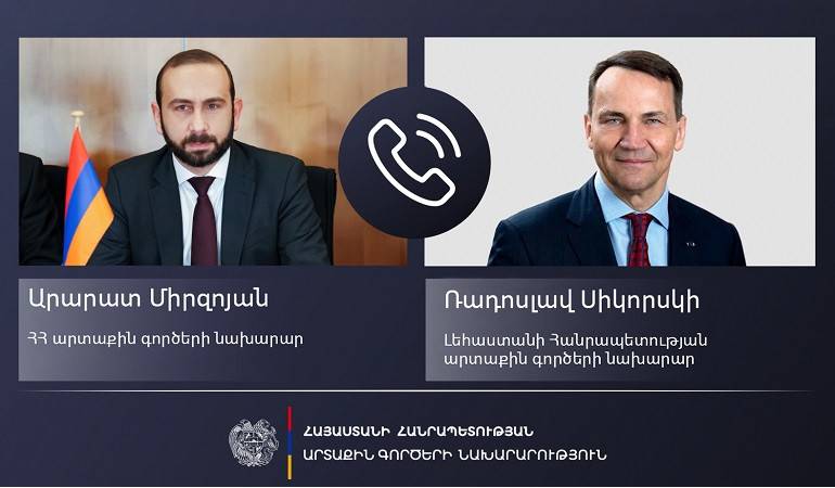 Phone conversation between Foreign Ministers of Armenia and Poland