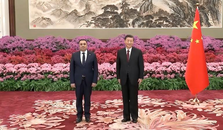 Ambassador of Armenia in China Vahe Gevorgyan presented his credentials to President Xi Jinping