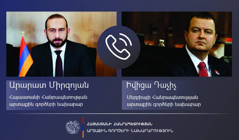 Telephone conversation of the Foreign Ministers of Armenia and Serbia