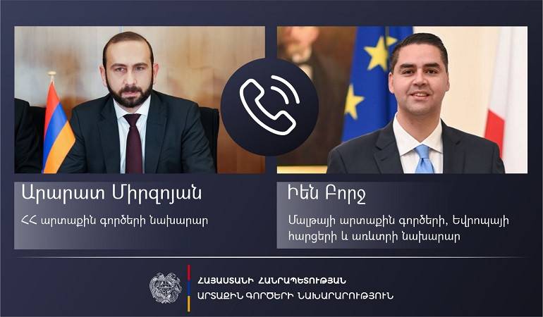 Телефонный разговор министров иностранных дел Армении и Мальты