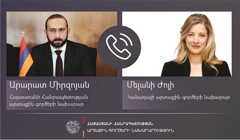 Телефонный разговор министров иностранных дел Армении и Канады