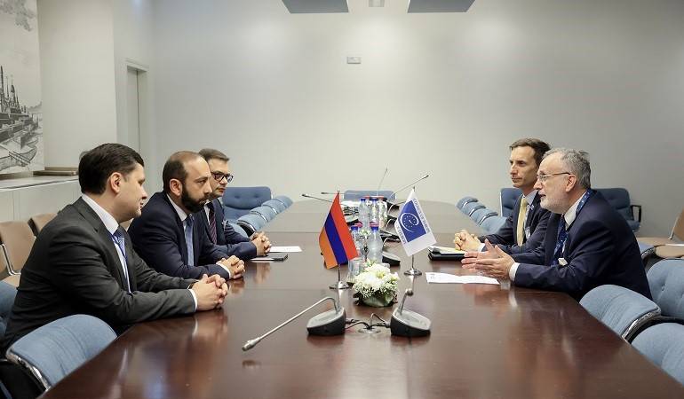 Meeting of the Foreign Minister of Armenia with the President of the Congress of CoE