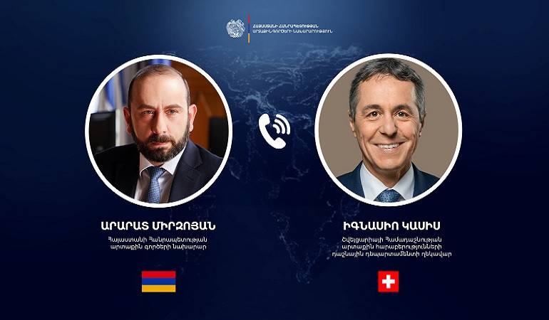 The Telephone conversation of the Ministers of Foreign Affairs of Armenia and Switzerland