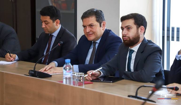 The Deputy Foreign Ministers of Armenia received the members of the American Judeo-Christian Union "Save Armenia" delegation