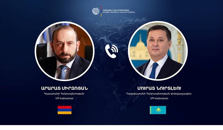 Հայաստանի և Ղազախստանի ԱԳ նախարարների հեռախոսազրույցը