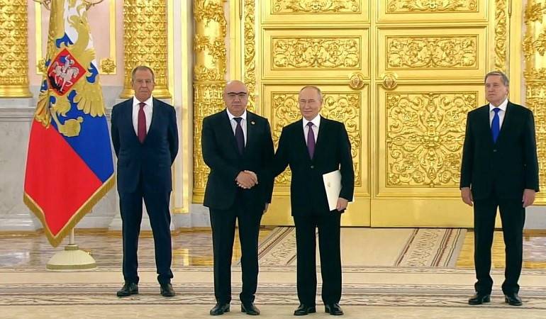 Посол Республики Армения в Российской Федерации вручил верительные грамоты Президенту Российской Федерации Владимиру Путину