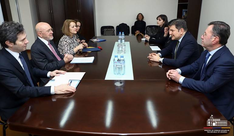 ՀՀ ԱԳ նախարարի տեղակալի հանդիպումը Հունաստանի ԱԳ փոխնախարար՝ հայ-հունական տնտեսական, արդյունաբերական և գիտատեխնիկական համագործակցության միջկառավարական հանձնաժողովի միջկառավարական հանձնաժողովի համանախագահի հետ