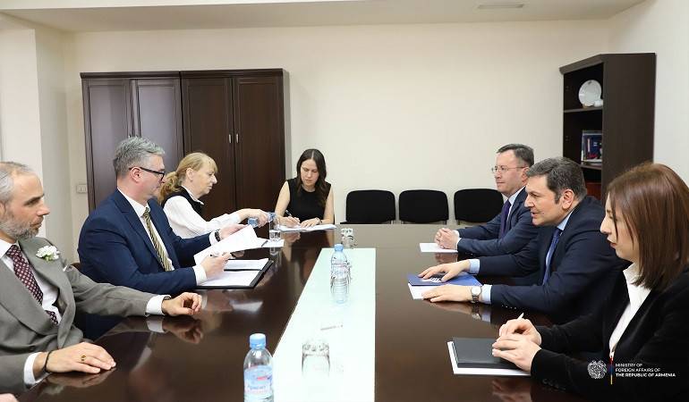 Meeting of the Deputy Foreign Minister of Armenia with the Chairman of the Committee on European Affairs of the Chamber of Deputies of the Parliament of the Czech Republic