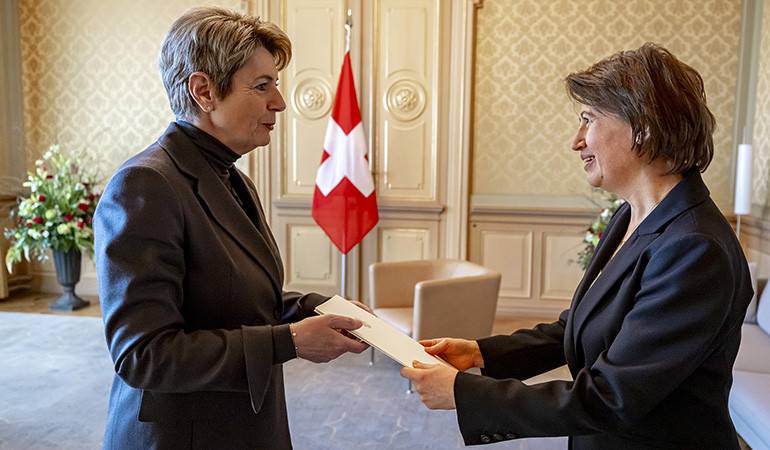 Ambassador of Armenia to Switzerland presented her credentials to the President