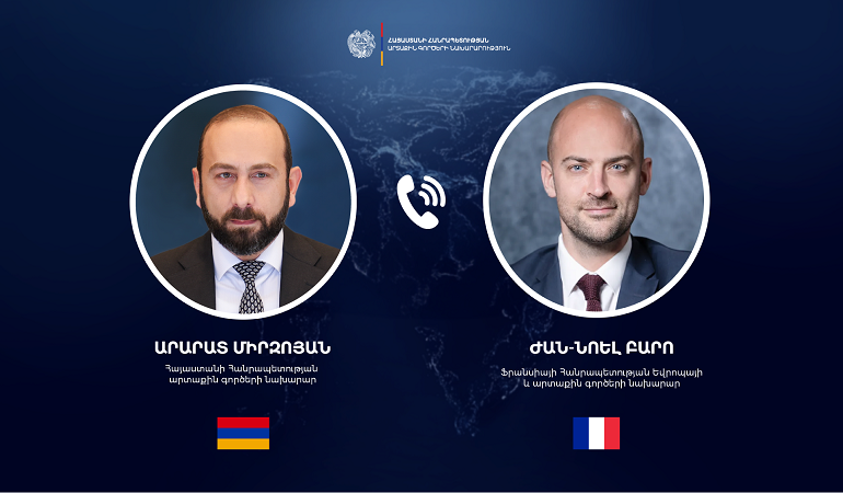 Phone Conversation of the Foreign Ministers of Armenia and France