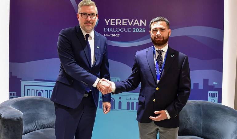 Meeting of the Deputy Foreign Minister Vahan Kostanyan with the State Secretary at the Ministry of Foreign and European Affairs of Slovenia Marko Štucin