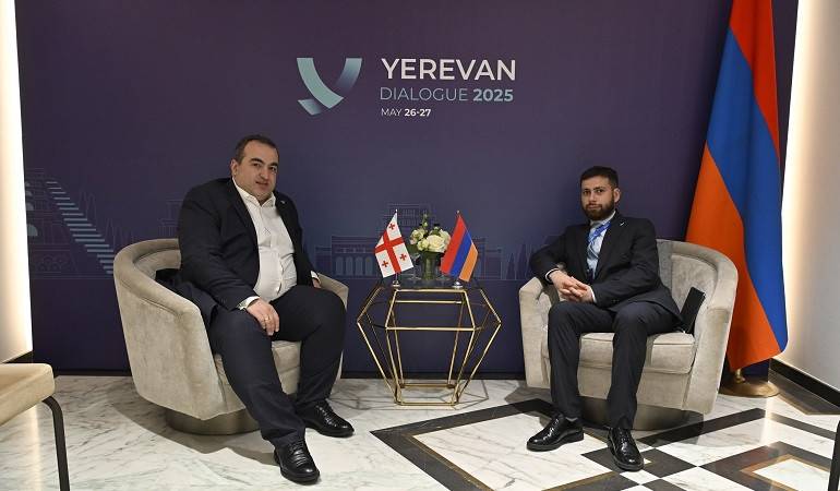 ՀՀ ԱԳ նախարարի տեղակալ Վահան Կոստանյանի հանդիպումը Վրաստանի ԱԳ նախարարի տեղակալ Լաշա Դարսալիայի հետ