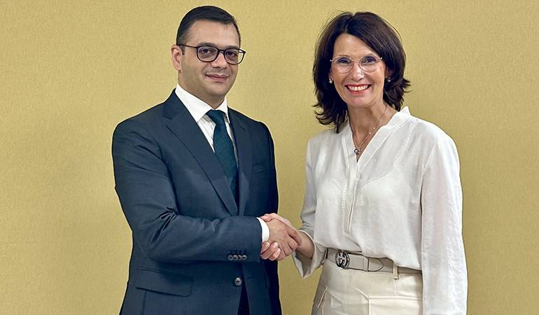 ՀՀ ԱԳ նախարարի տեղակալ Ռոբերտ Աբիսողոմոնյանի հանդիպումը Գերմանիայի շրջակա միջավայրի դաշնային նախարարության խորհրդարանական պետքարտուղար Ռիտա Շվարցելյուր-Զուտտերի հետ