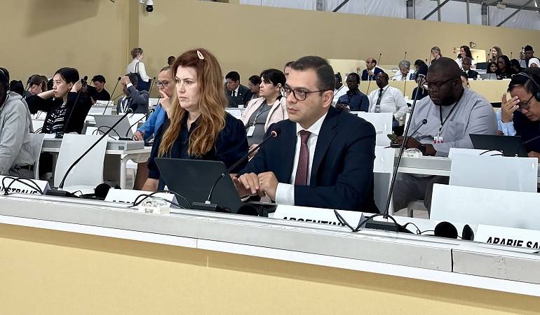 Deputy Foreign Minister of Armenia Robert Abisoghomonyan participated and delivered remarks at the panel discussion on “Leveraging Ocean, Climate and Biodiversity Interlinkages”