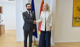 Meeting of Deputy Foreign Minister of Armenia Vahan Kostanyan with Minister of European Affairs of Montenegro Maida Gorčević