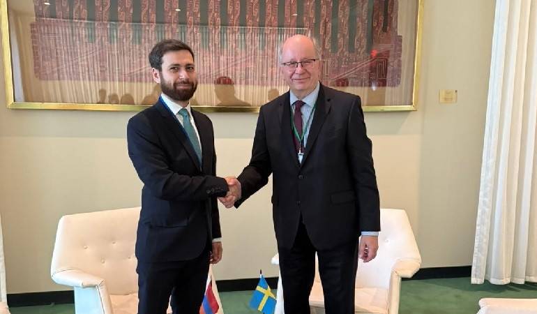 Meeting of Deputy Minister of Foreign Affairs of the Republic of Armenia Vahan Kostanyan with the State Secretary for Foreign Affairs of Sweden
