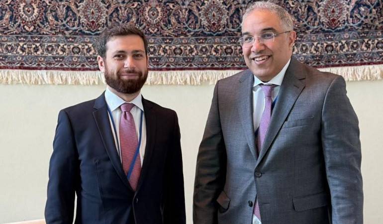 Meeting of Deputy Foreign Minister of the Republic of Armenia Vahan Kostanyan with Assistant Foreign Minister of the State of Kuwait Abdulaziz Saud AlJarallah