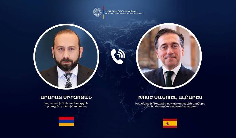 Телефонный разговор министров иностранных дел Армении и Испании