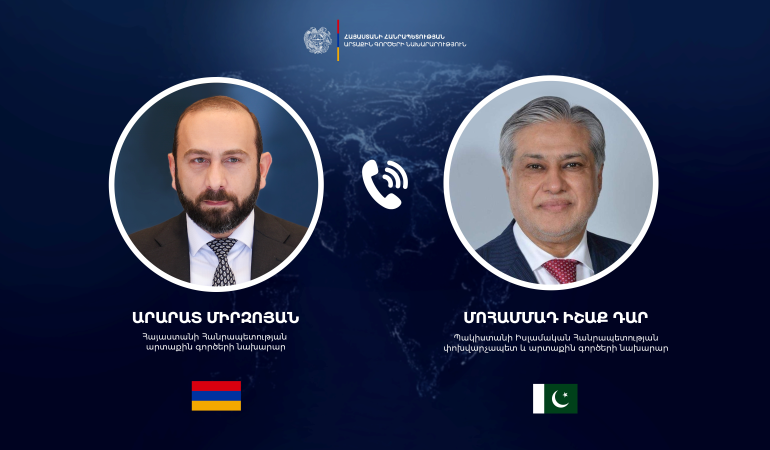 Phone conversation between the Foreign Ministers of Armenia and Pakistan