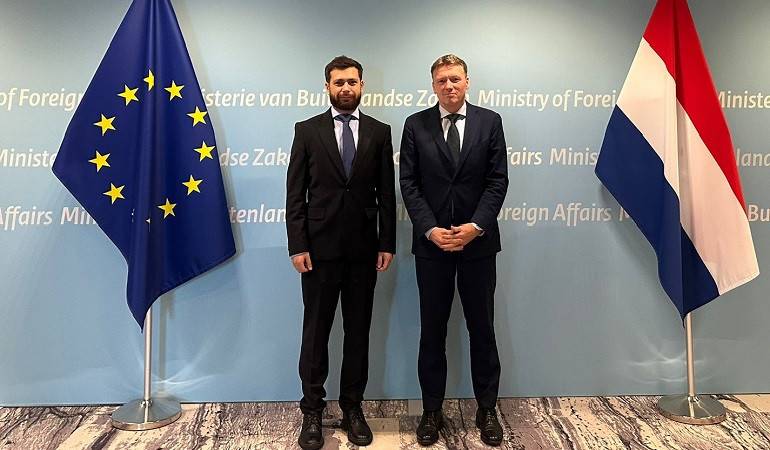Meeting of Deputy Foreign Minister of Armenia Vahan Kostanyan with Director-General for Political Affairs at the Ministry of Foreign Affairs of the Netherlands Marcel de Vink