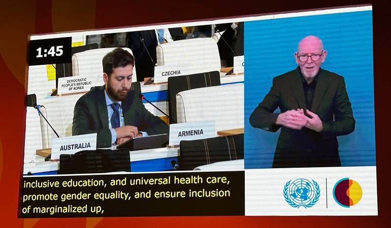 Deputy Minister of Foreign Affairs of Armenia Vahan Kostanyan participated in High-level round table discussion dedicated to the implementation of the Copenhagen Declaration and the 2030 Agenda for Sustainable Development