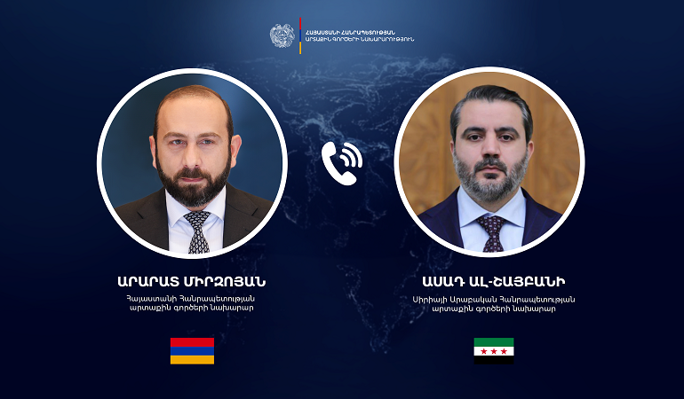 Phone conversation between Foreign Ministers of Armenia and Syria