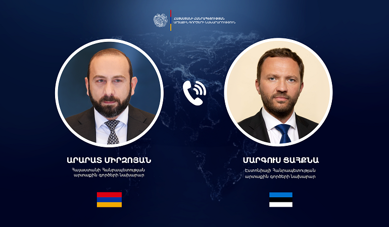 Phone conversation between Foreign Ministers of Armenia and Estonia