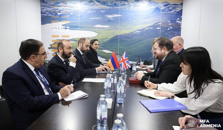 Meeting of the Foreign Minister of Armenia with the Minister of State of the United Kingdom