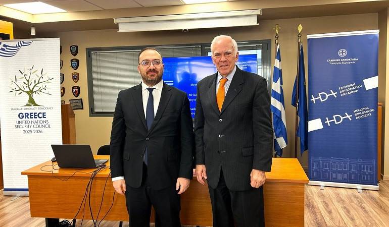 ՀՀ ԱԳ նախարարության գլխավոր քարտուղարի հանդիպումը Հունաստանի դիվանագիտական ակադեմիայի տնօրենի հետ