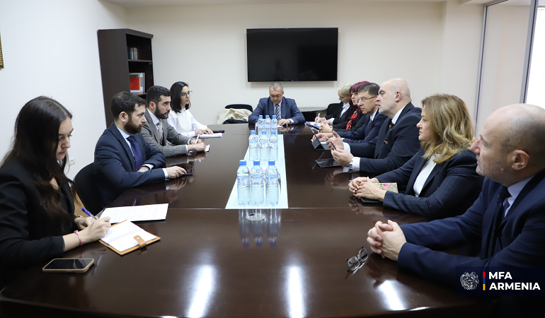 The Deputy Foreign Minister of the Republic of Armenia received the Vice-President of the Bulgaria-Armenia Friendship Group of the Bulgarian National Assembly