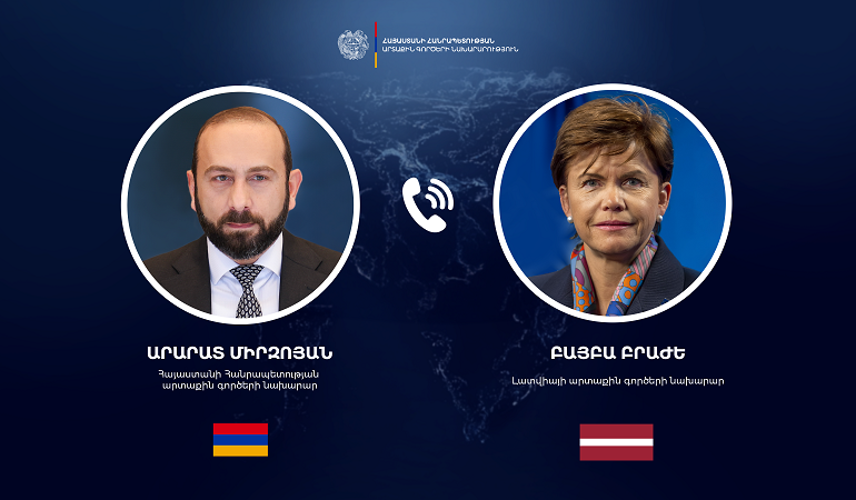 Հայաստանի և Լատվիայի ԱԳ նախարարների հեռախոսազրույցը