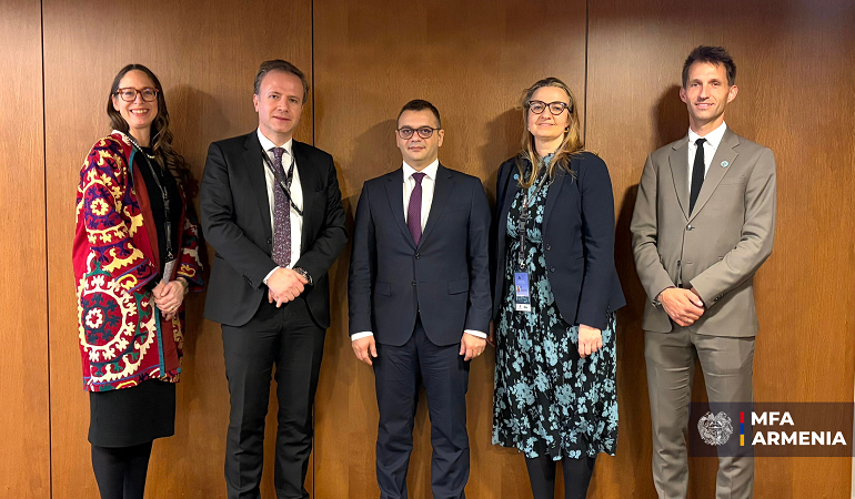 ՀՀ ԱԳ նախարարի տեղակալի հանդիպումը ՄԱԿ ՊԳԿ գլխավոր տնօրենի և ՇՄԾ տարածաշրջանային տնօրենի հետ