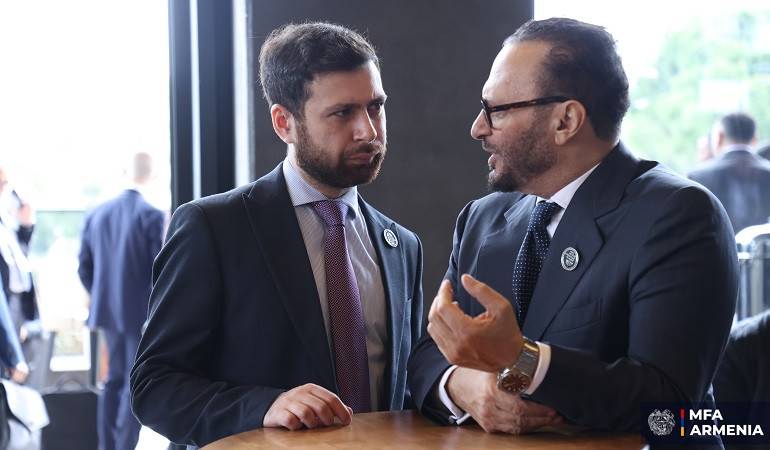 ՀՀ ԱԳ նախարարի տեղակալի հանդիպումը ԱՄԷ նախագահի դիվանագիտական հարցերով խորհրդականի հետ