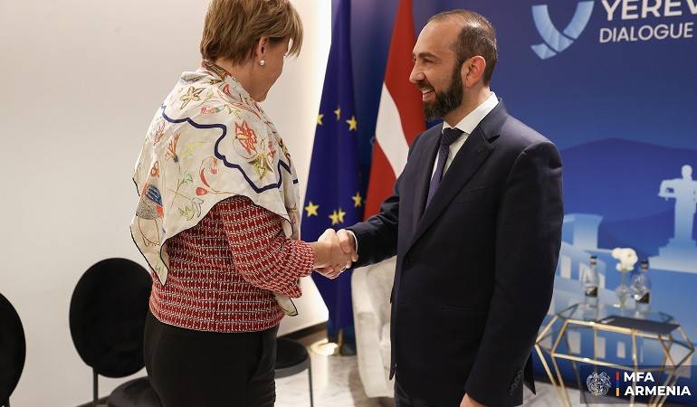 Հայաստանի և Լատվիայի ԱԳ նախարարների հանդիպումը
