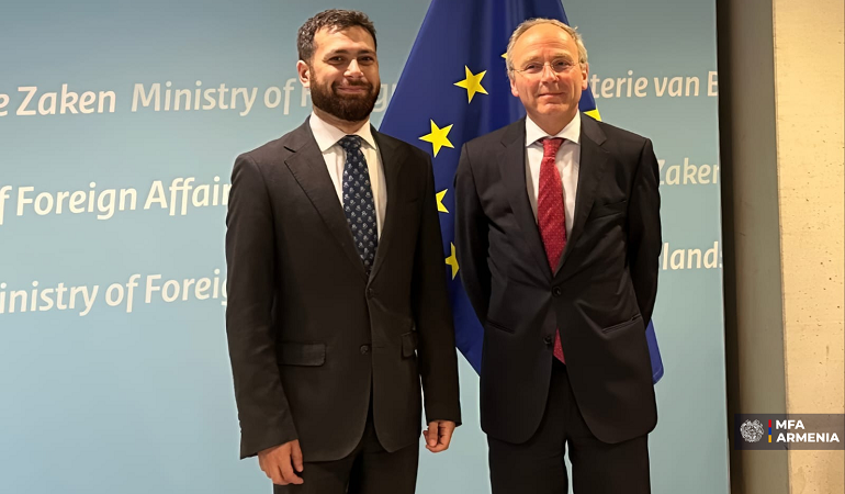ՀՀ ԱԳ նախարարի տեղակալի հանդիպումը Նիդերլանդների ԱԳՆ քաղաքական հարցերով գլխավոր տնօրենի տեղակալի հետ